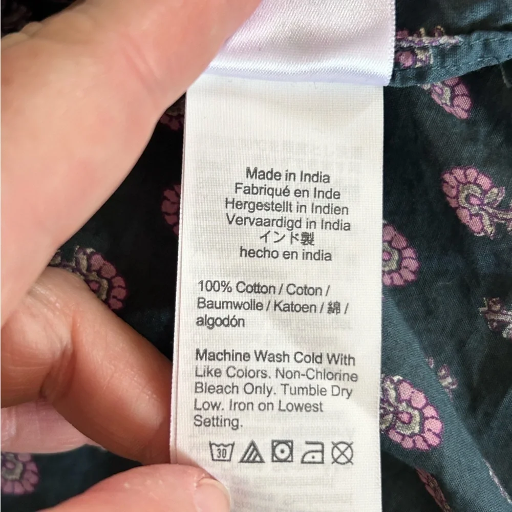 J CREW Cotton Voile Tiered Beach Dress In Best Buds Size XS - Picture 12 of 12